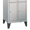 Metal locker with 6 compartments - narrow model (Polar)